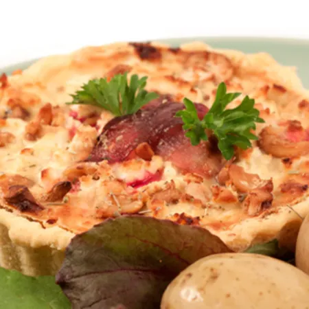 Beetroot & Squash Quiche