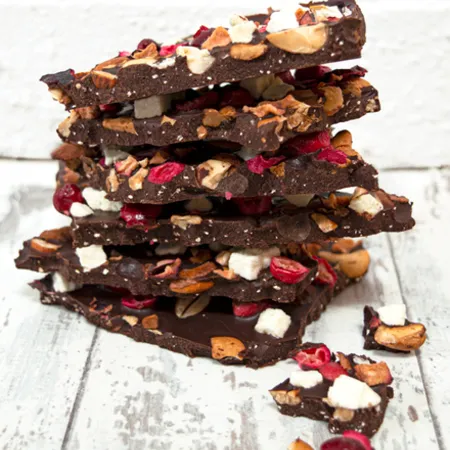 Fruit & Nut Raw Chocolate Bark
