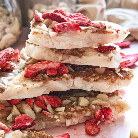 Frozen Yoghurt & Almond Butter Bark