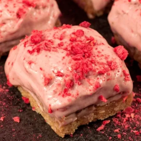 Banana Raspberry Ice-Cream Bites