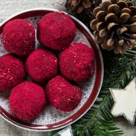 Almond Raspberry Truffles