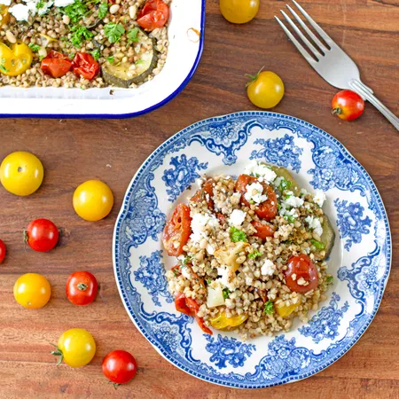 Hearty Buckwheat & Vegetable Traybake