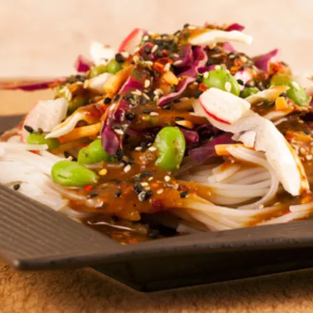 Asian Slaw with Rice Noodles
