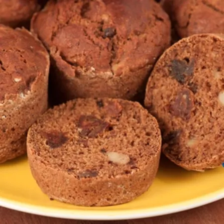 Banana, Date & Walnut Breakfast Muffins