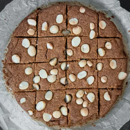 Butter Bean & Macadamia Blondies