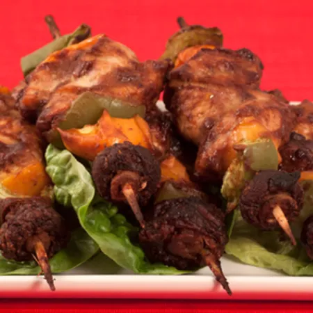 Hoisin Turkey Skewers & Egg Fried Rice