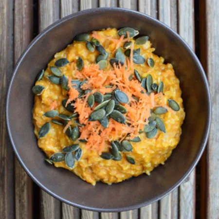 Savoury Pumpkin & Carrot Porridge