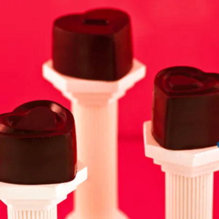 Raw Chocolate Romeo Hearts