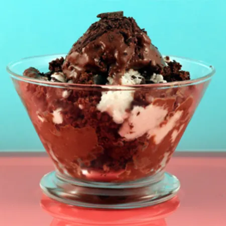 Chocolate & Coconut Ice Cream Sundae