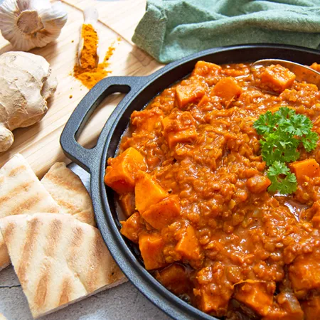 Red Lentil and Sweet Potato Curry