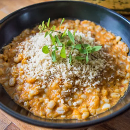 Pumpkin Barley Risotto