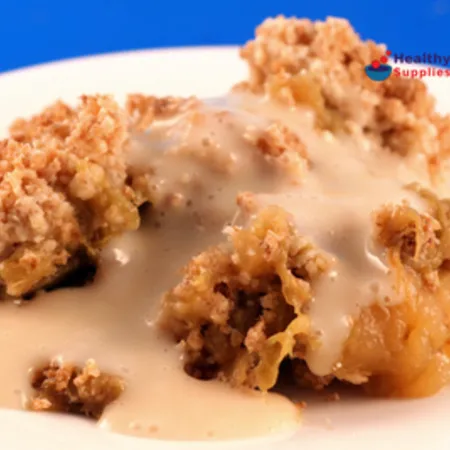 Rhubarb & Apple Crumble