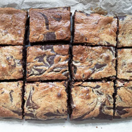 Tahini Swirl Vegan Brownies