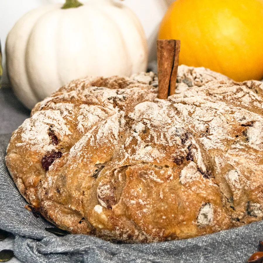 No-Knead Pumpkin Bread