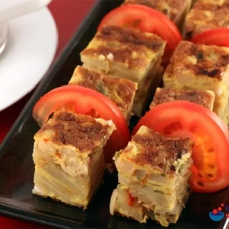 Bean and Pepper Tortilla Bites