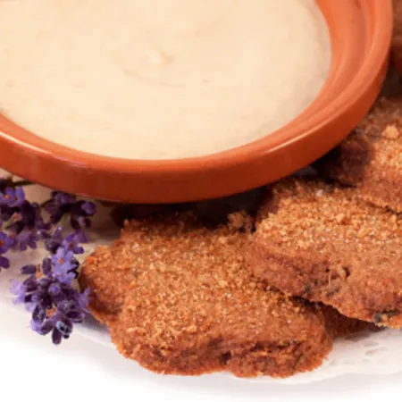 Lavender Shortbread With Vanilla Posset