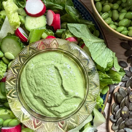 Pumpkin Seed Green Goddess Dressing