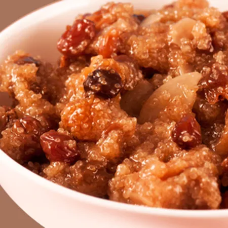 Amaranth Pudding with Almond and Raisin