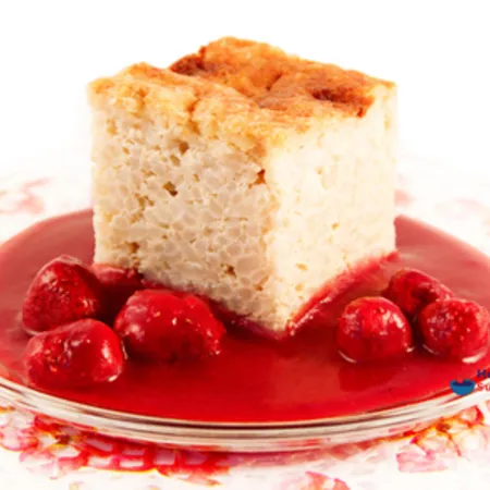 Chilled Rice Pudding with Fruit Coulis