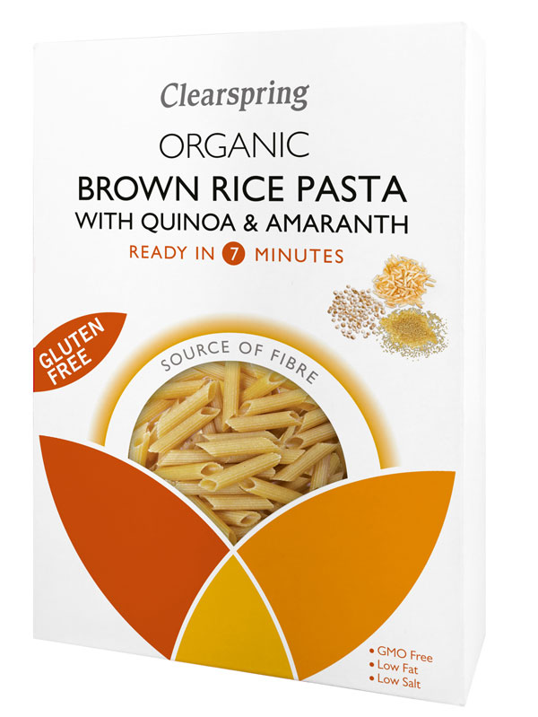 Brown Rice Pasta with Quinoa & Amaranth, Organic 250g(Clearspring) Healthy Supplies