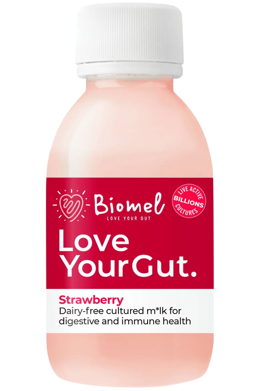 Coconut Strawberry Probiotic Shot 125ml (Biomel) | Healthy Supplies