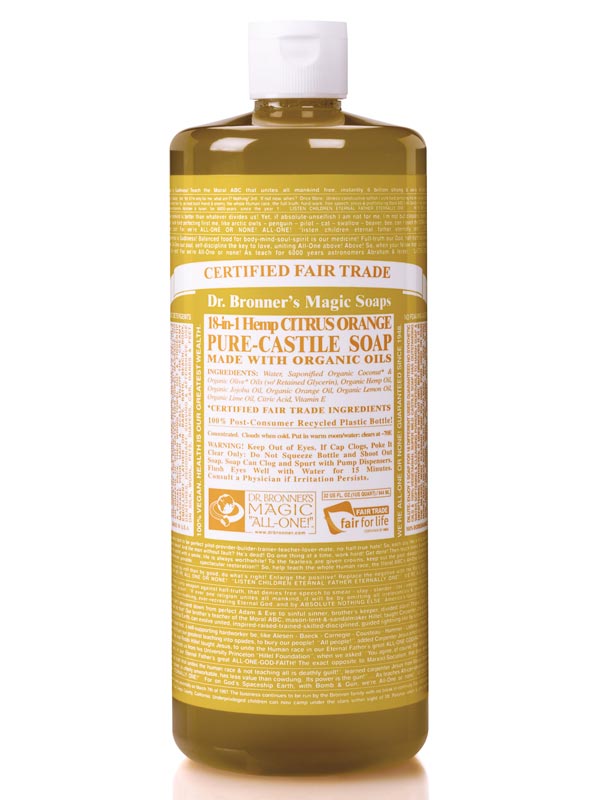18in1 Hemp Citrus Pure Castile Soap 946ml (Dr. Bronner's) Healthy