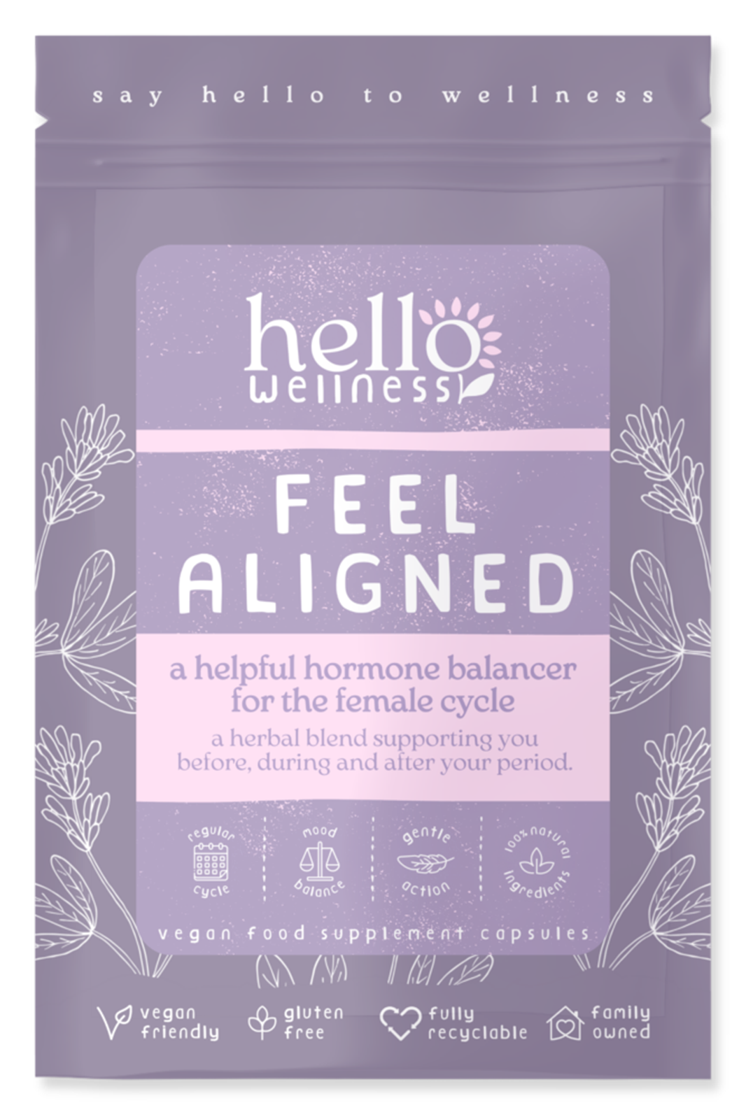 Capsule Hello Feel Aligned 60 Capsules (Hello Wellness) | Healthy Supplies