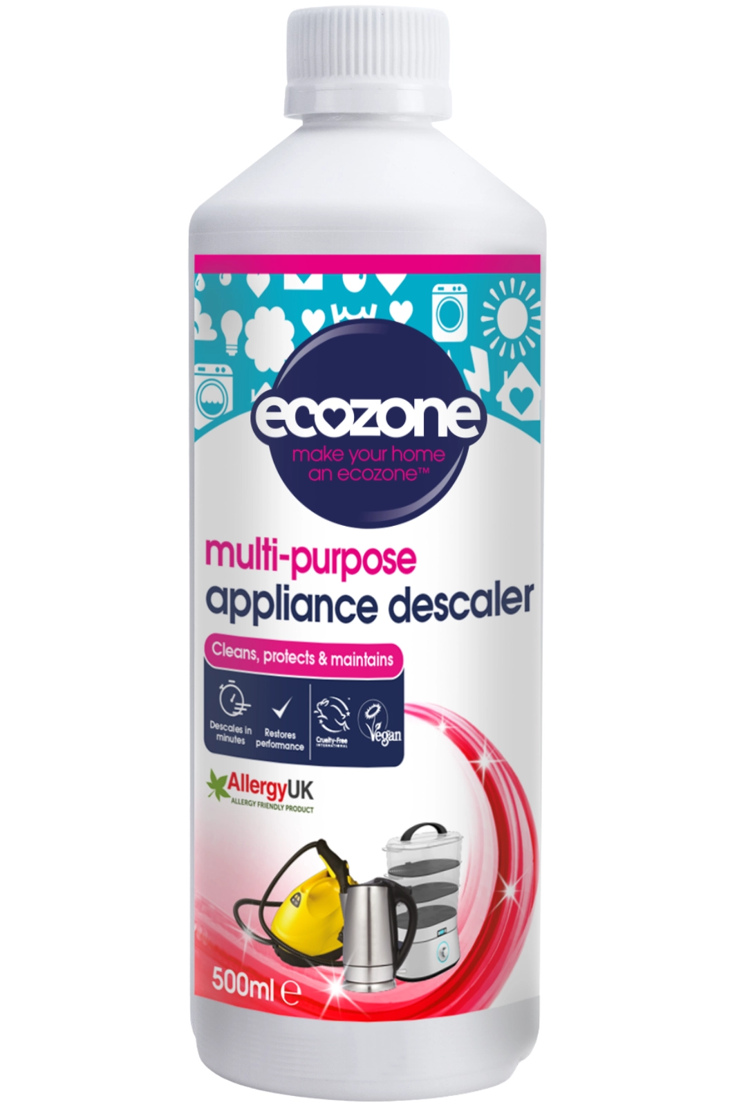 Multi-Purpose Appliance Descaler 500ml (Ecozone) | Healthy Supplies