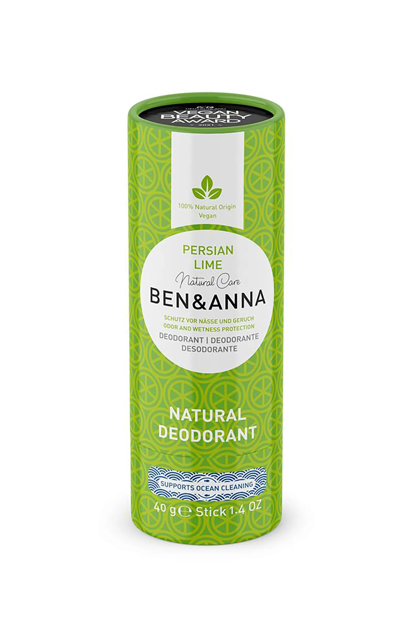 Organic Persian Lime Deodorant 40g (Ben & Anna) Healthy Supplies