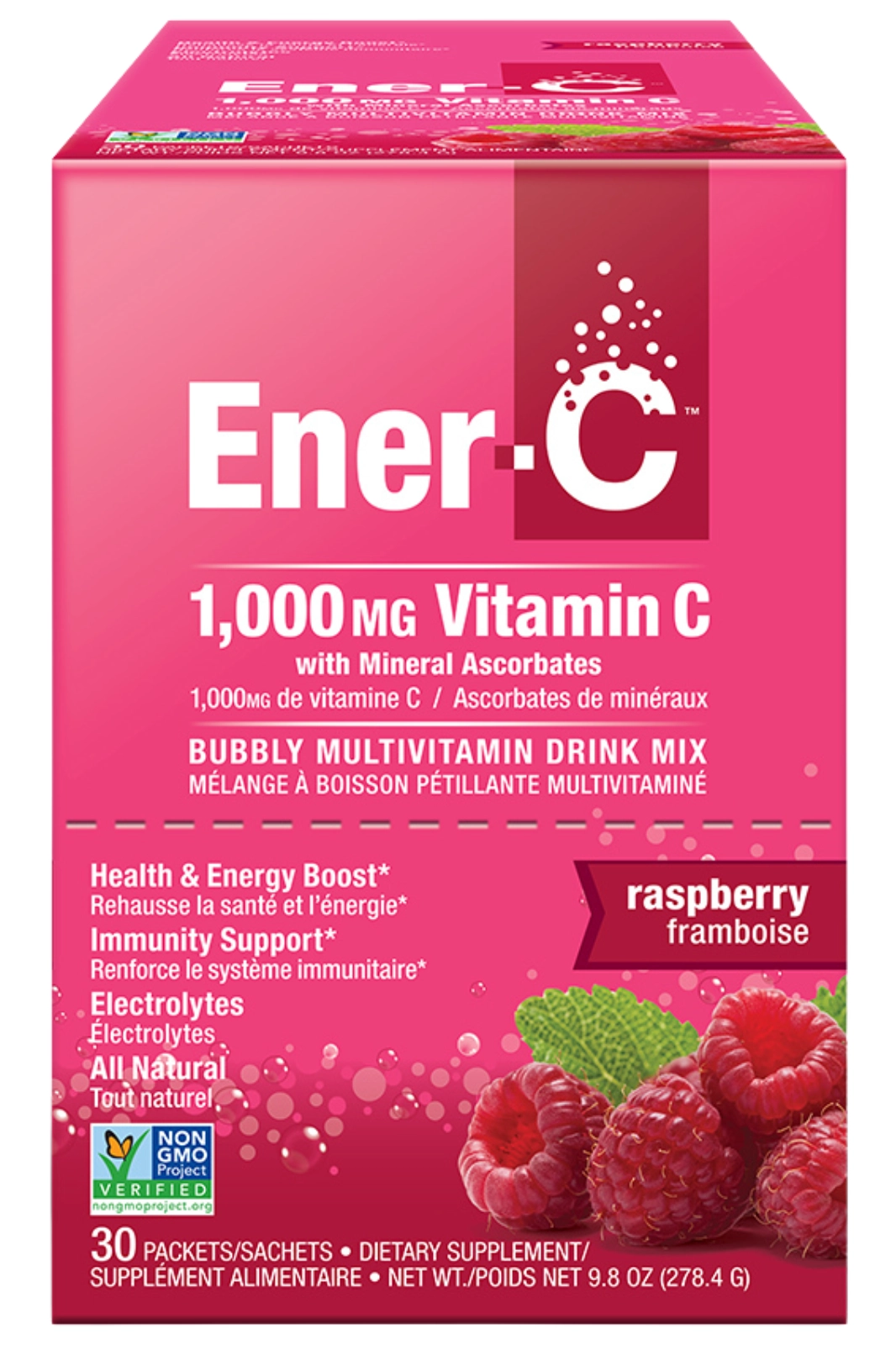 Raspberry 30 Sachets (EnerC) Healthy Supplies