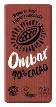 Organic 90% Cacao Dark Chocolate Bar 35g (Ombar)