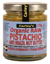 Organic Raw Pistachio & Brazil Nut Butter 170g (Carley's)
