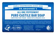 All-One Peppermint Pure Castile Soap Bar 140g (Dr. Bronner's)