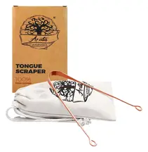 Arista Copper Ayurvedic Tongue Scraper (Bambaw)