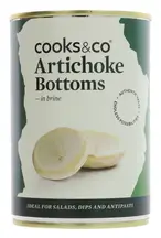 Artichoke Bottoms in Brine 390g (Cooks and Co)
