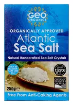 Organically Approved Atlantic Sea Salt Crystals 250g (Geo Organics)