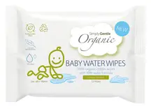 Organic Baby Water Wipes x 52 (Simply Gentle)