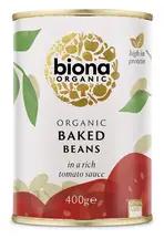 Organic Baked Beans in Tomato Sauce 400g (Biona)