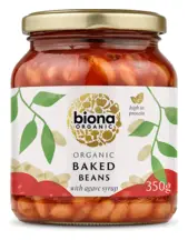 Organic Baked Beans in Tomato Sauce 350g (Biona)