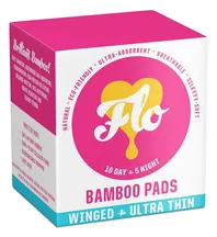 Natural Bamboo Pads - 15 Pack (Here We Flo)