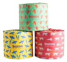 Bamboo Toilet Paper Wrapped 24 Rolls (Bazoo)