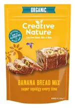 Organic Wholegrain Banana Bread Mix 250g (Creative Nature)