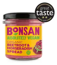 Organic Beetroot & Horseradish Spread 130g (Bonsan)