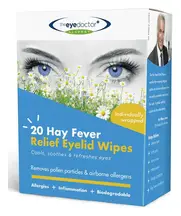 Biodegradable Hay Fever Relief Eyelid Wipes x 20 (The Eye Doctor)