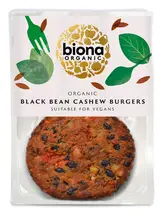 Organic Black Bean Cashew Burger 160g (Biona)