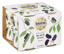 Organic Black Beans 400g x 4 (Biona)