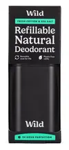 Black Case with Men's Fresh Cotton & Sea Salt Deodorant 40g (Wild)