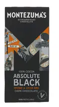 Absolute Black 100% Cocoa with Cocoa Nibs & Orange 90g (Montezuma's)