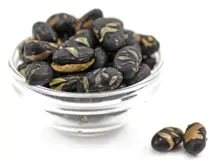 Roasted & Salted Black Soya Beans 500g (Sussex Wholefoods)