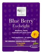 Blue Berry Eyebright 60 tablets (New Nordic)